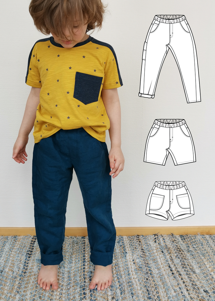 Free Range Fun Over Trousers Sewing Pattern - Adult Male/Straight Fit |  Waves & Wild Free Range Fun Over Trousers